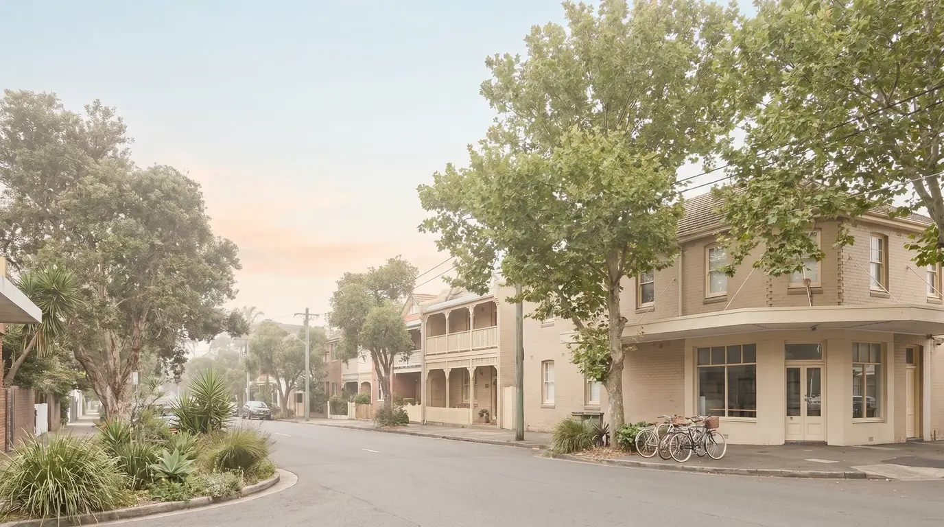 A The Junction street in the beachside south-east of Newcastle